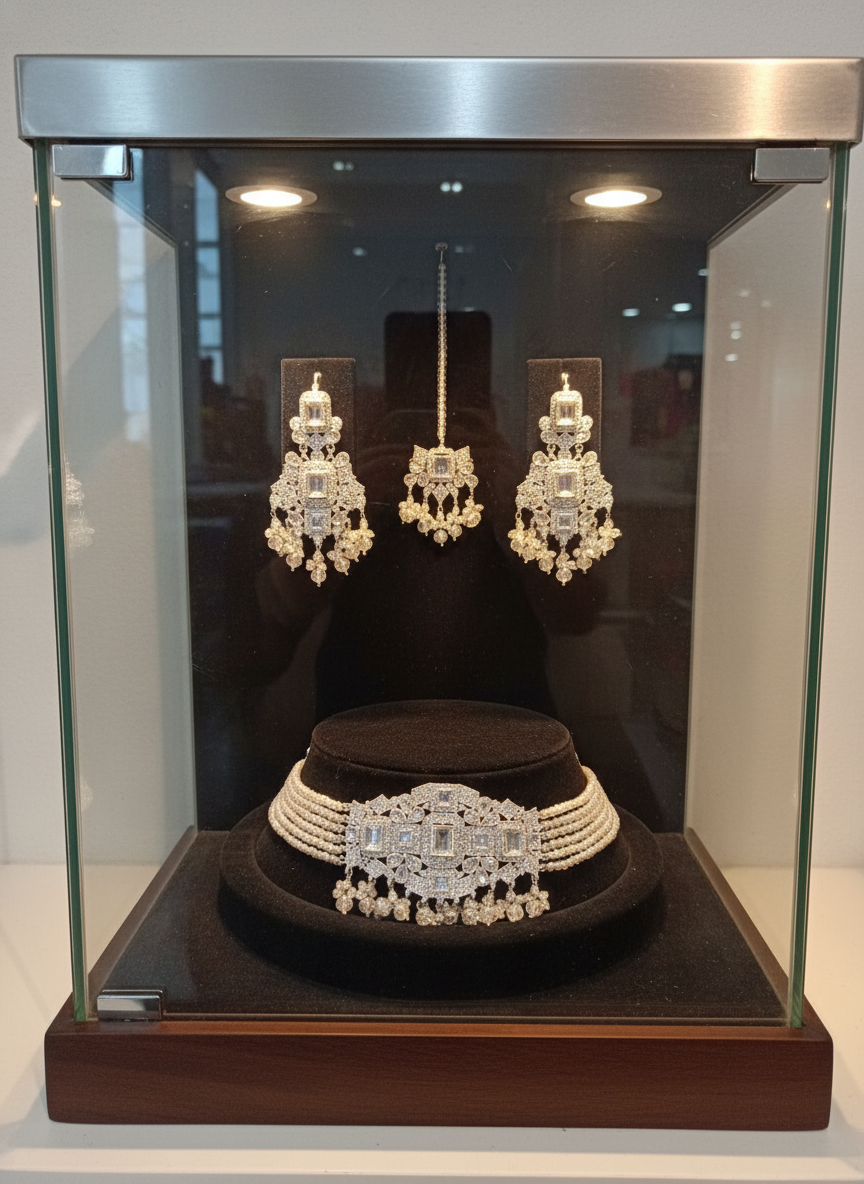 Premium Necklace Set Collection  Silver