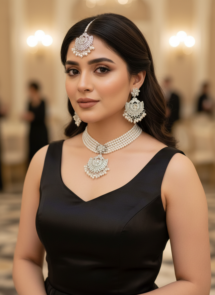 Premium Necklace Set Collection Silver