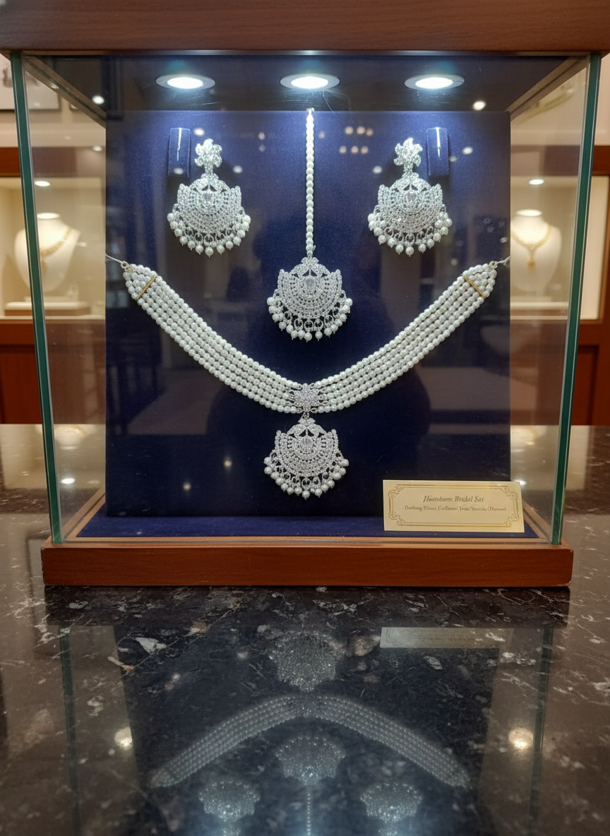 Premium Necklace Set Collection Silver